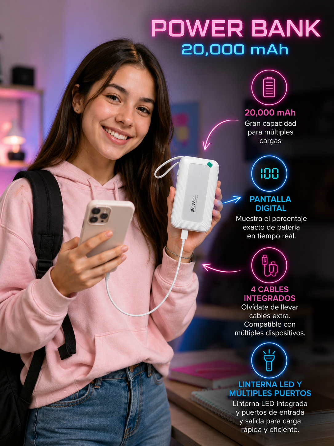 Power bank-NeoVolt 20,000 mAh