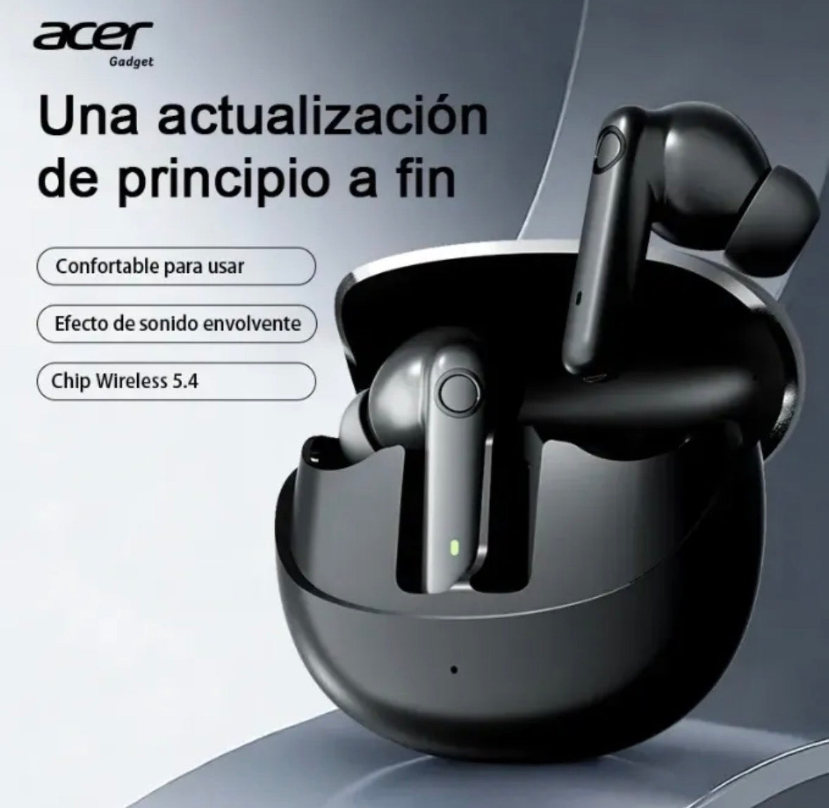 Audífonos inalámbricos acer cromo