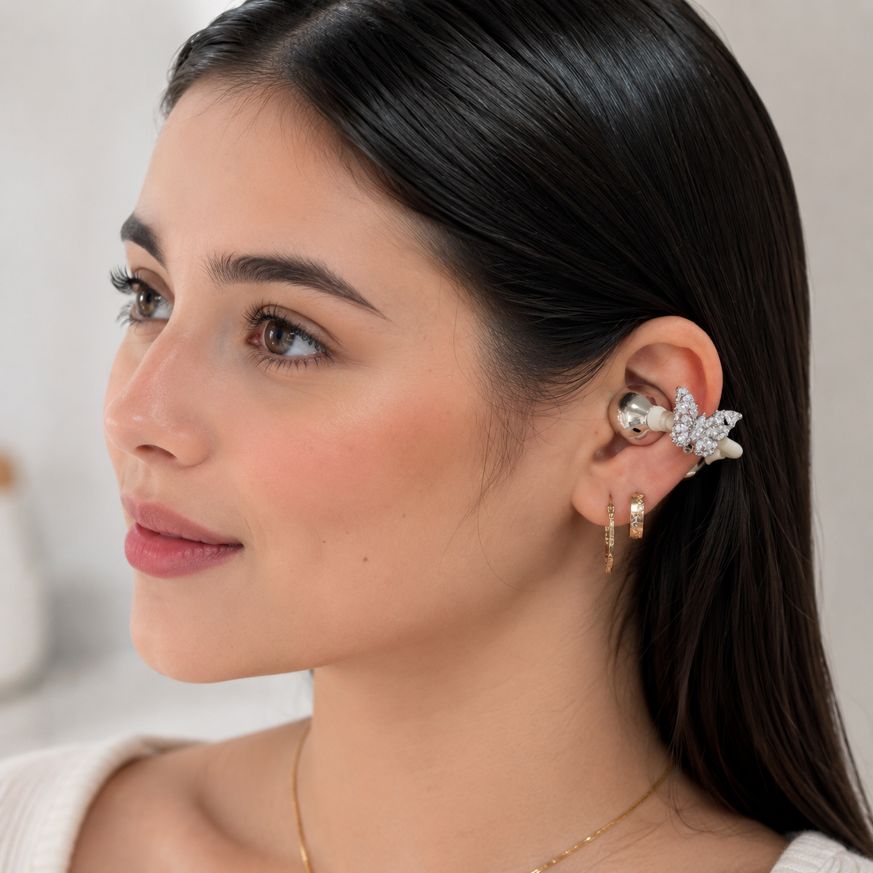 Audífonos Glam Pearl clip on
