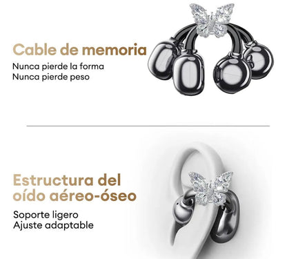 Audífonos Glam Butterfly clip on