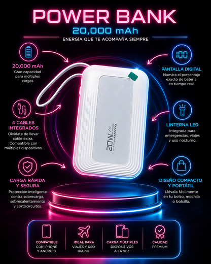 Power bank-NeoVolt 20,000 mAh