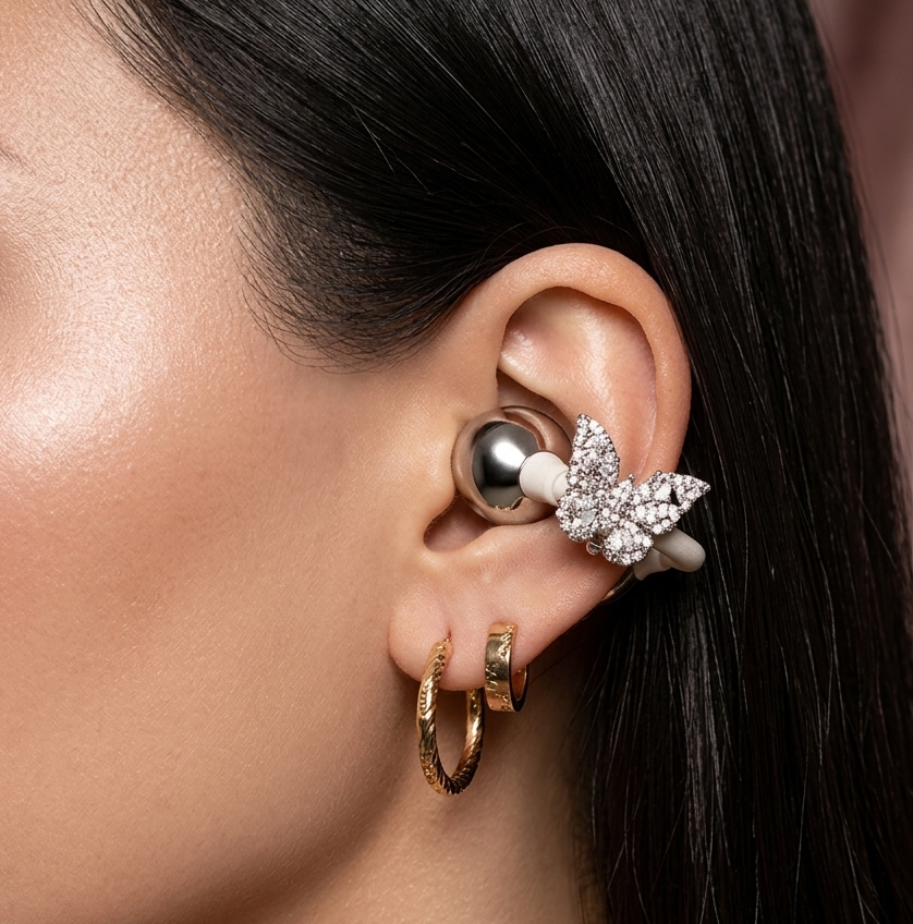 Audífonos Glam Pearl clip on