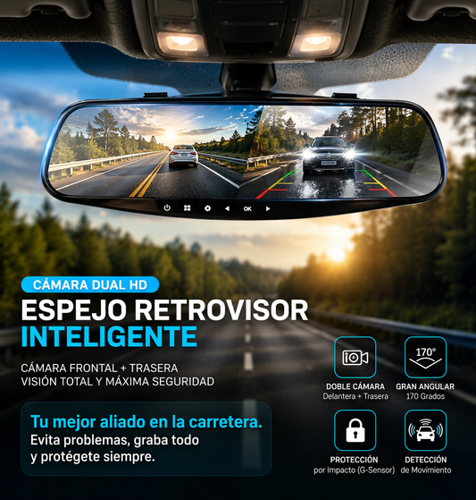 Espejo retrovisor inteligente con camara