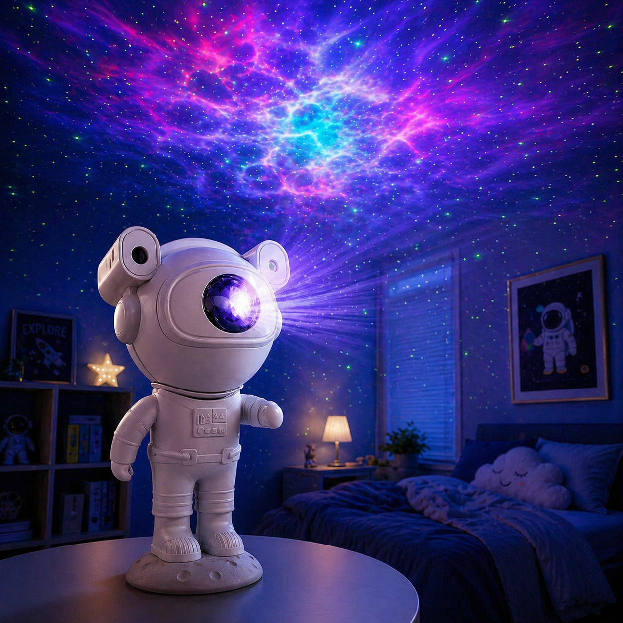 Lampara para niños de astronauta
