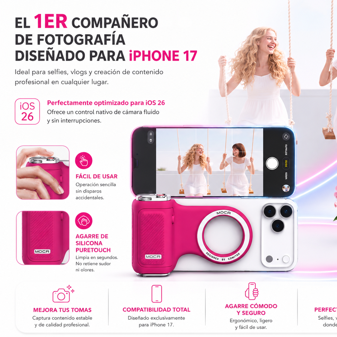 PhotoGrip Pro - soporte magnético