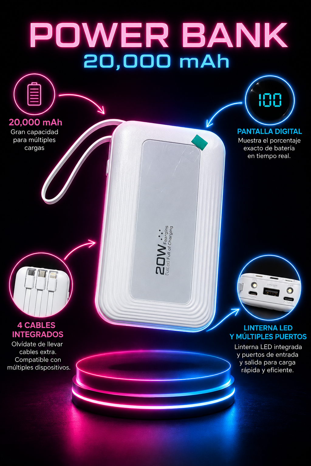 Power bank-NeoVolt 20,000 mAh