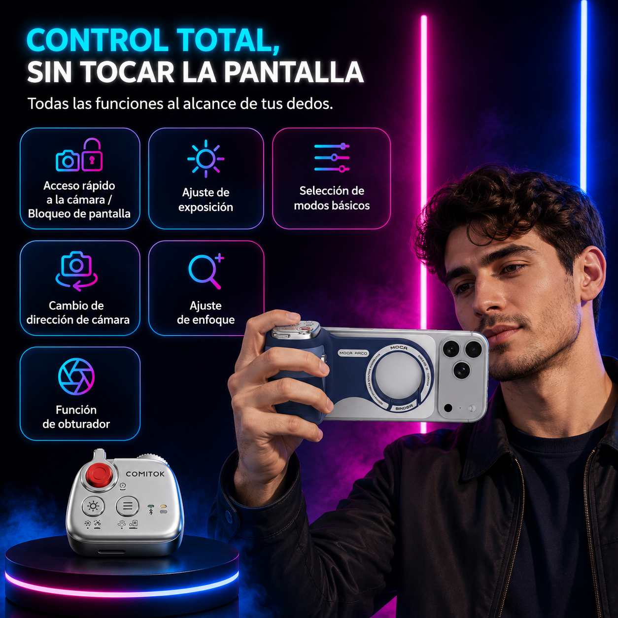 Photo Grip con gancho