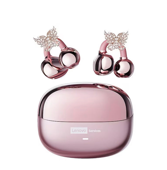 Audífonos clip on con accesorio mariposa tipo arete