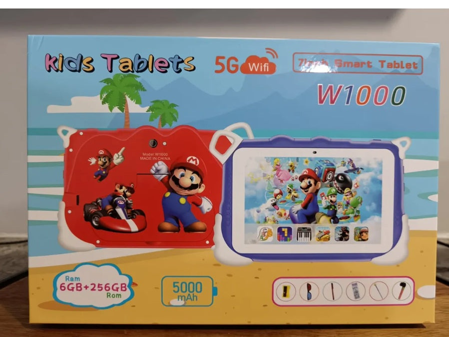 Tablet Para Niños Mario B 6gb+ 256gb 7 Pulgada