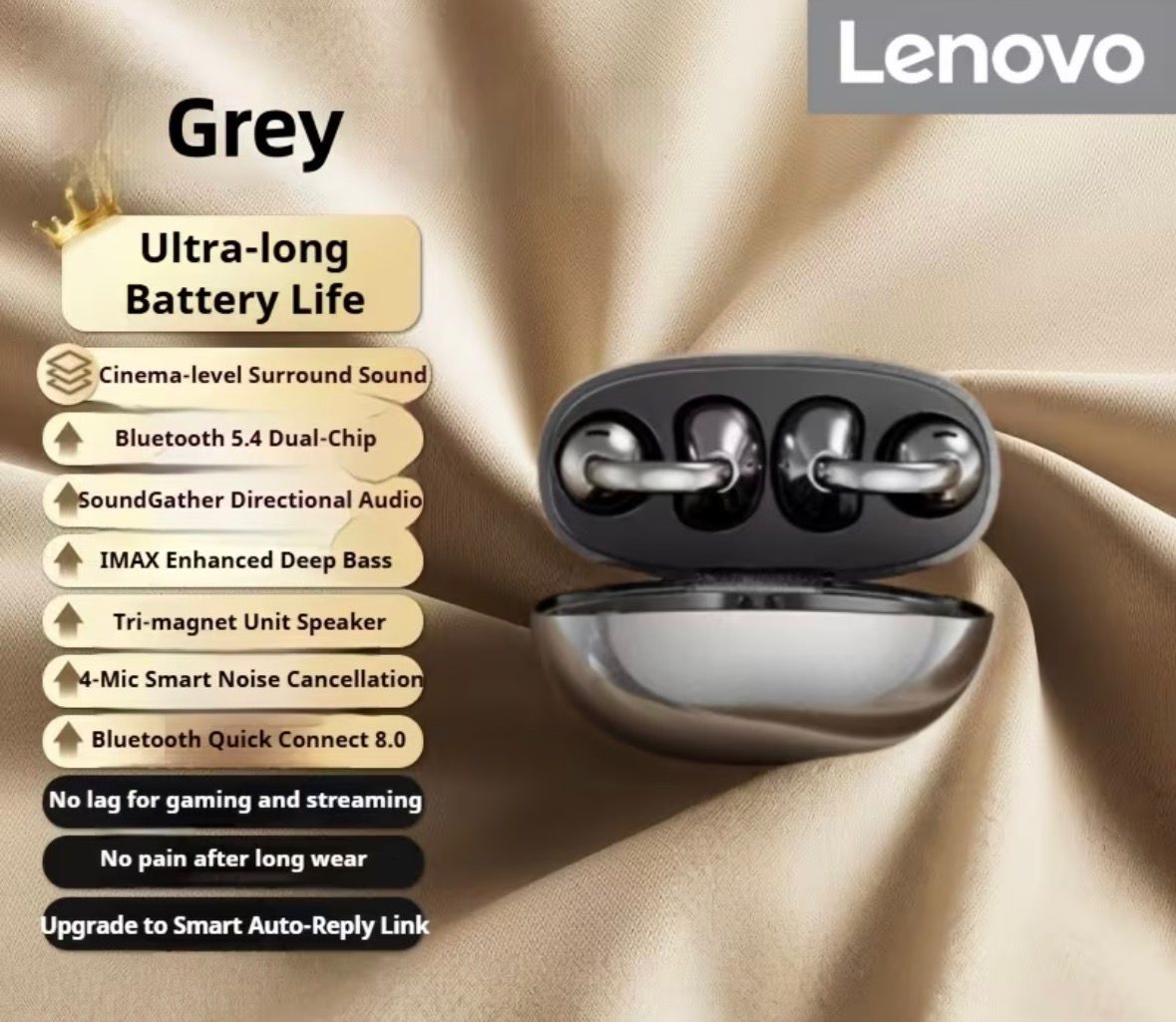 Audífonos Lenovo TA410  tipo Clip-Ear