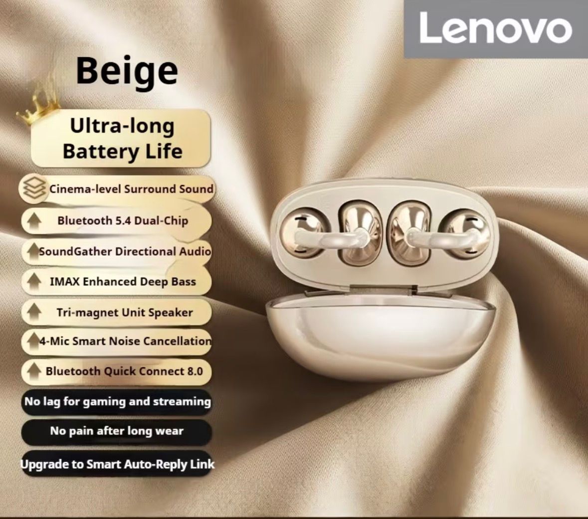 Audífonos Lenovo TA410  tipo Clip-Ear