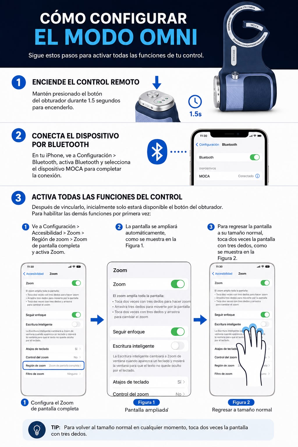 Photo Grip con gancho